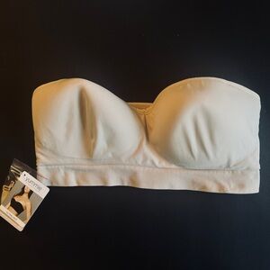 Yummie Women's Cream Strapless Bra, Size L